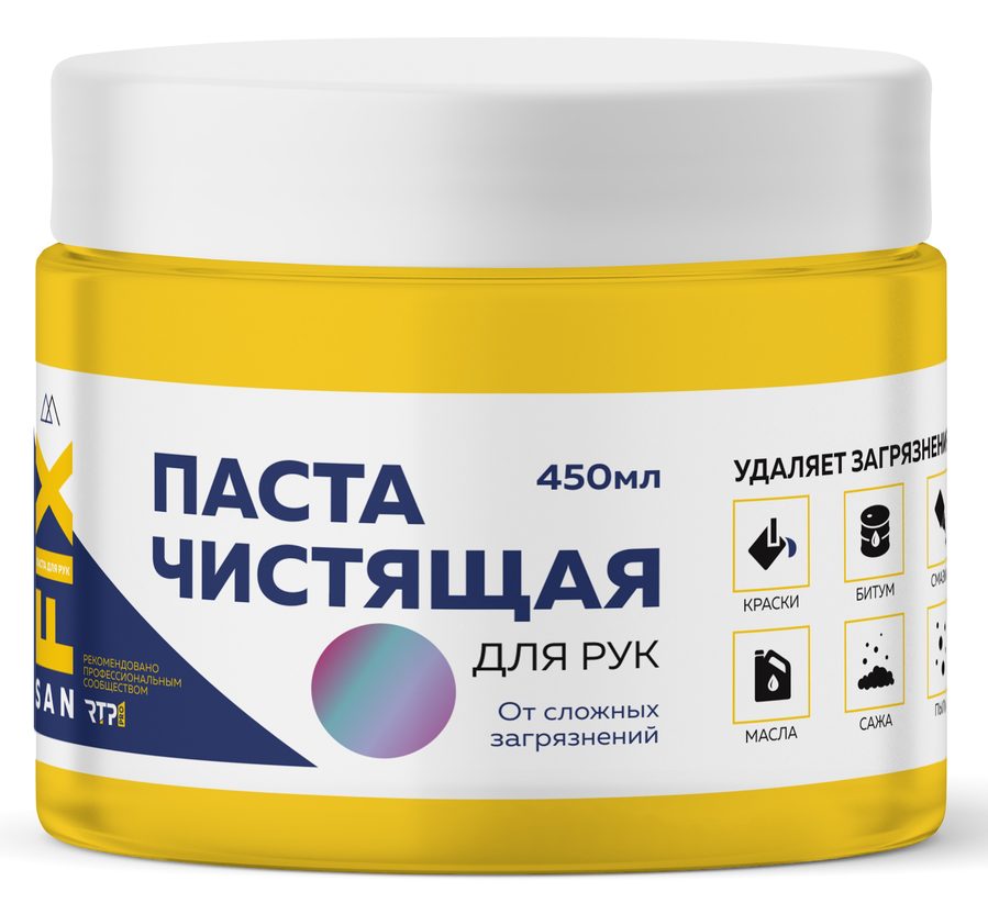 Паста чистящая для рук 450мл,банка,FIX